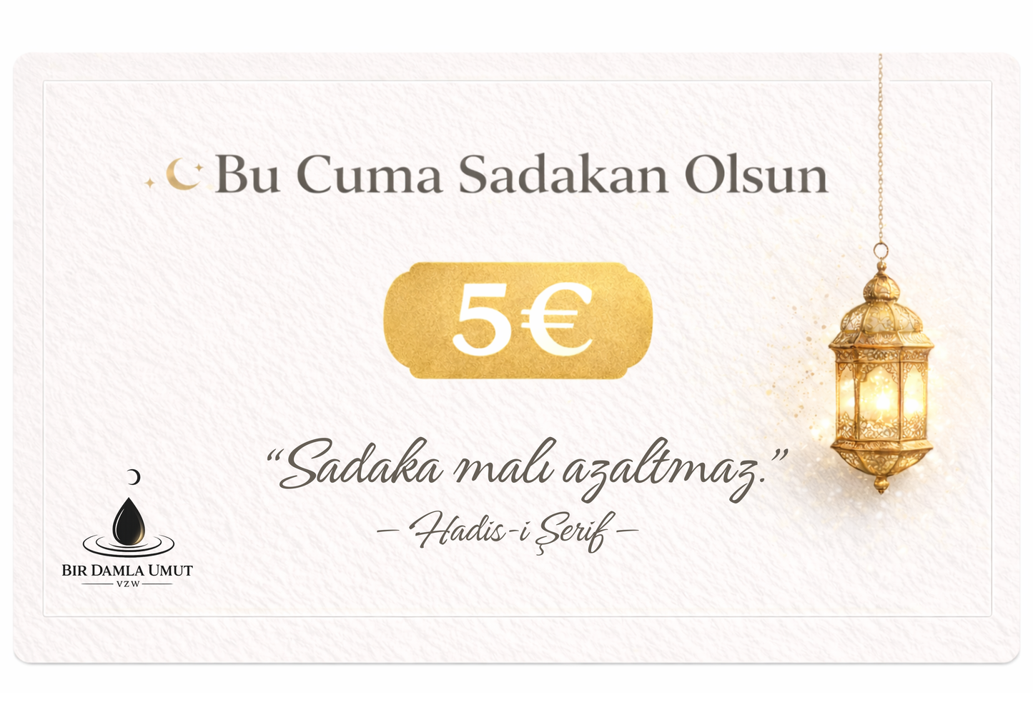 Cuma Sadakası | 6–7–8 Mart Teslim 5€