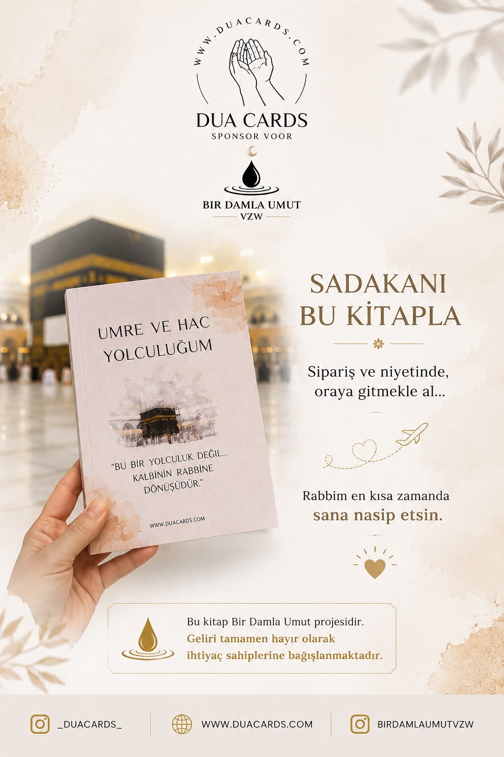 Umre ve Hac Yolculuğum – 235 Sayfalık Dua & Rehber Kitabı (Sadaka Projesi)