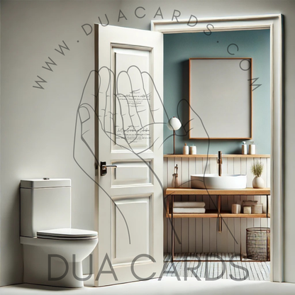 DuaSticker - Binnen -en buitentreden Toilet / Tuvalete girerken ve cikarken