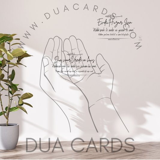 DuaSticker - Vrede in huis / Evde huzur icin