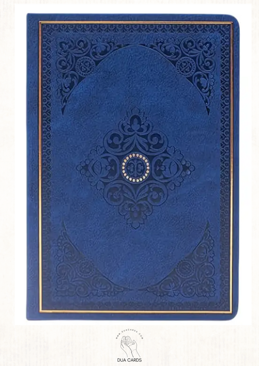 📓 Vintage Oyma Desenli Not Defteri – B6 Sert Kapak - LACIVERT