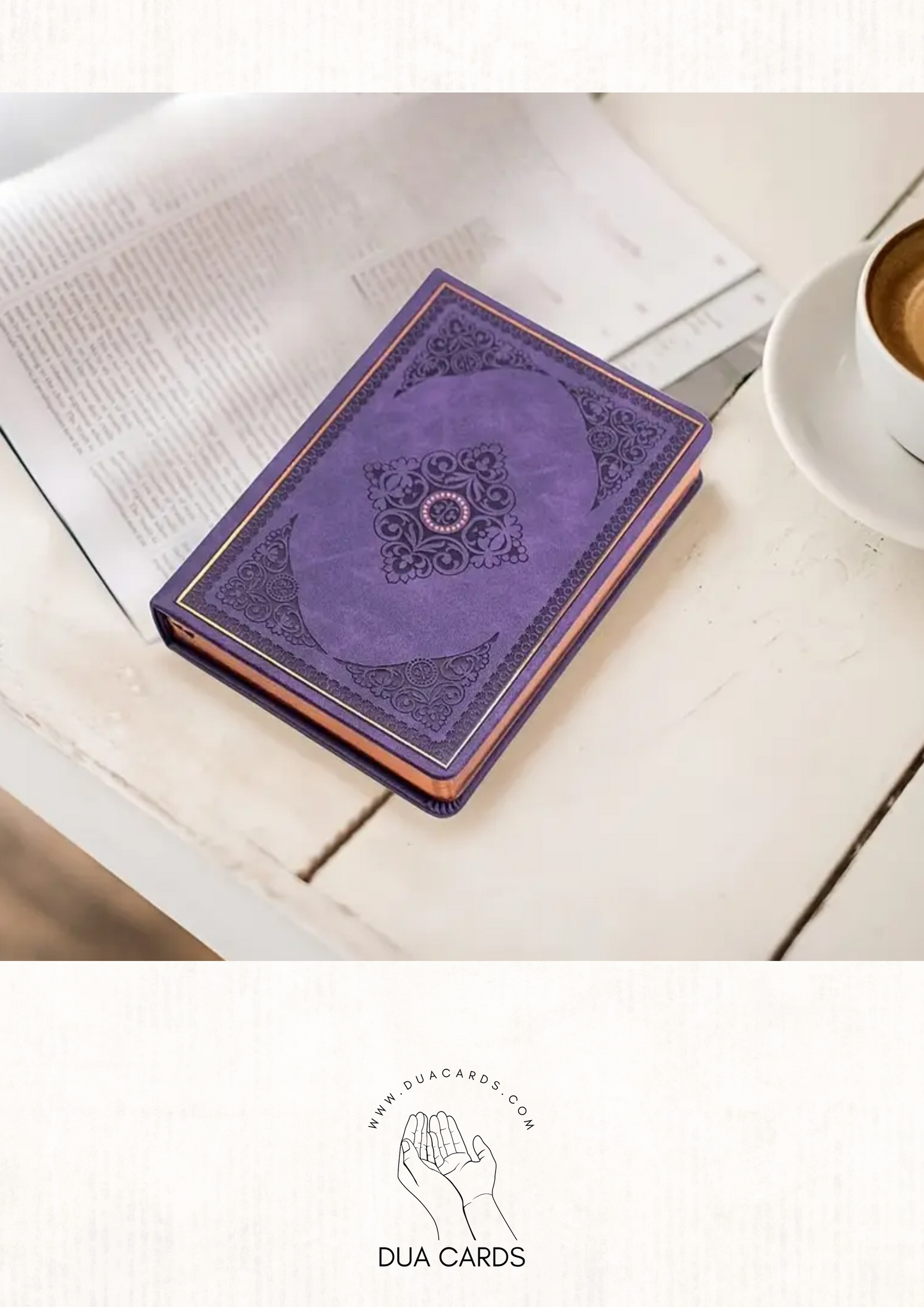 📓 Vintage Oyma Desenli Not Defteri – B6 Sert Kapak - MOR