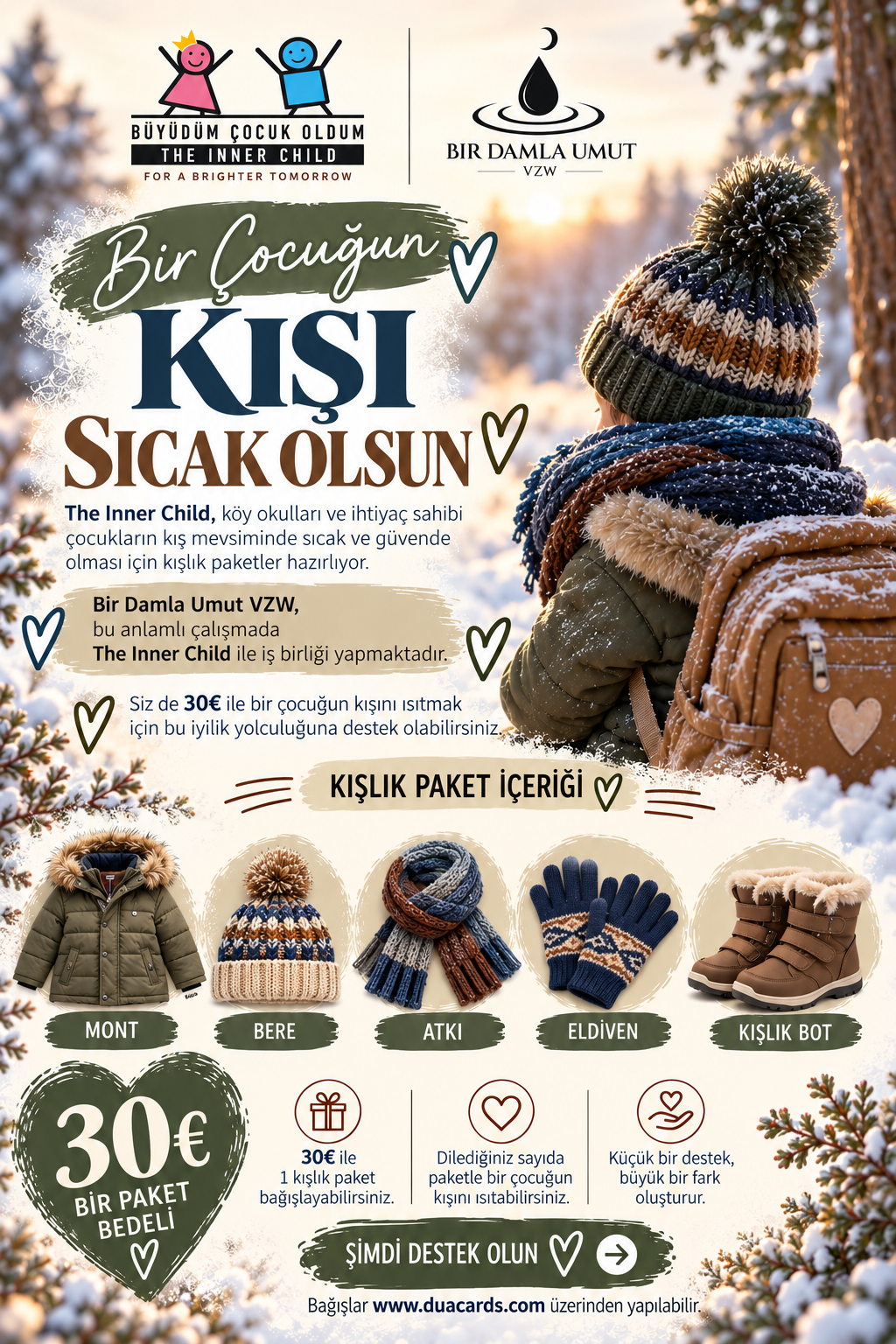 Kışlık Paket Bağışı – Bir Çocuğun Kışını Isıt 🤎