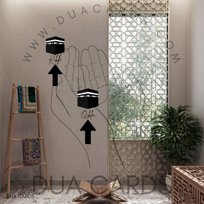 DuaSticker - Qibla / Kible aanduiding