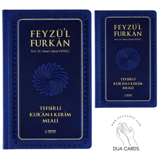 Feyzul Furkan + Dua Kitabı – Açılış Seti - ORTA BOY - LACIVERT