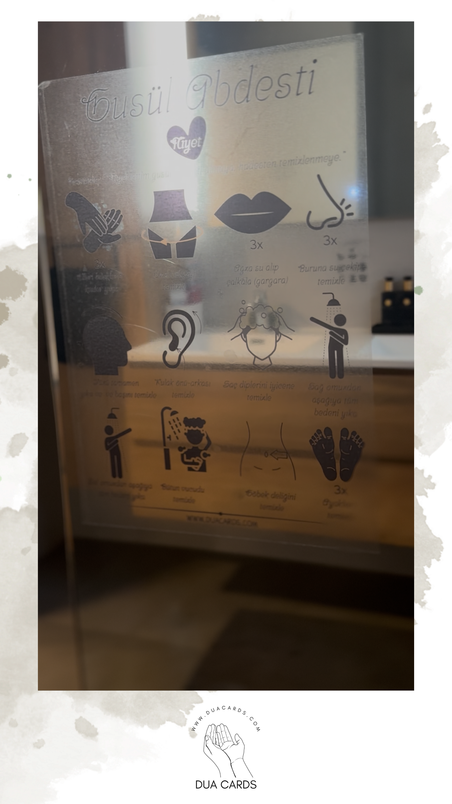 DuaSticker - Gusl (Rituele Wassing) Sticker / Gusül Abdesti Sticker