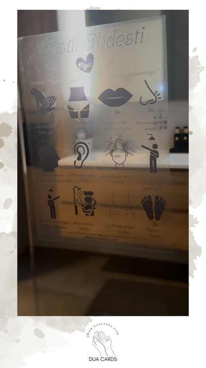 DuaSticker - Gusl (Rituele Wassing) Sticker / Gusül Abdesti Sticker