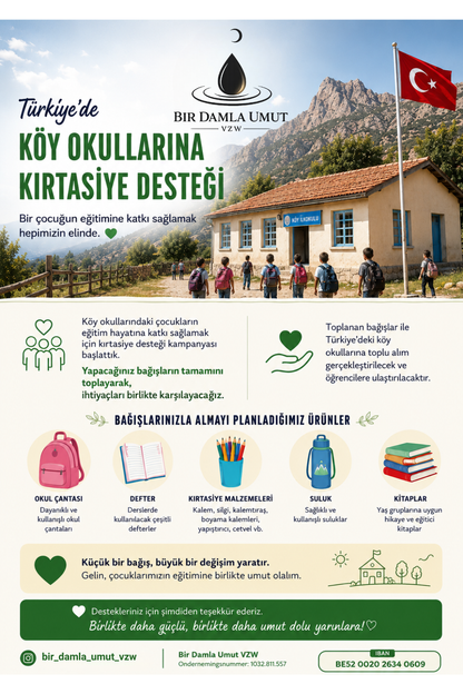 Türkiye'de Köy Okullarına Kırtasiye Desteği