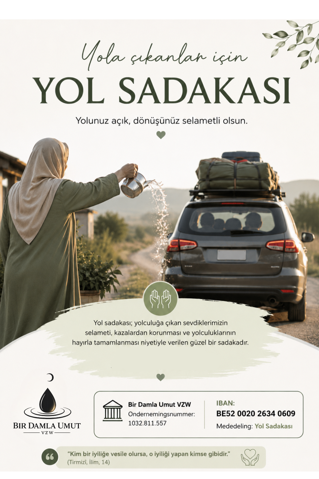 Yol Sadakası | Veilige Reis Donatie