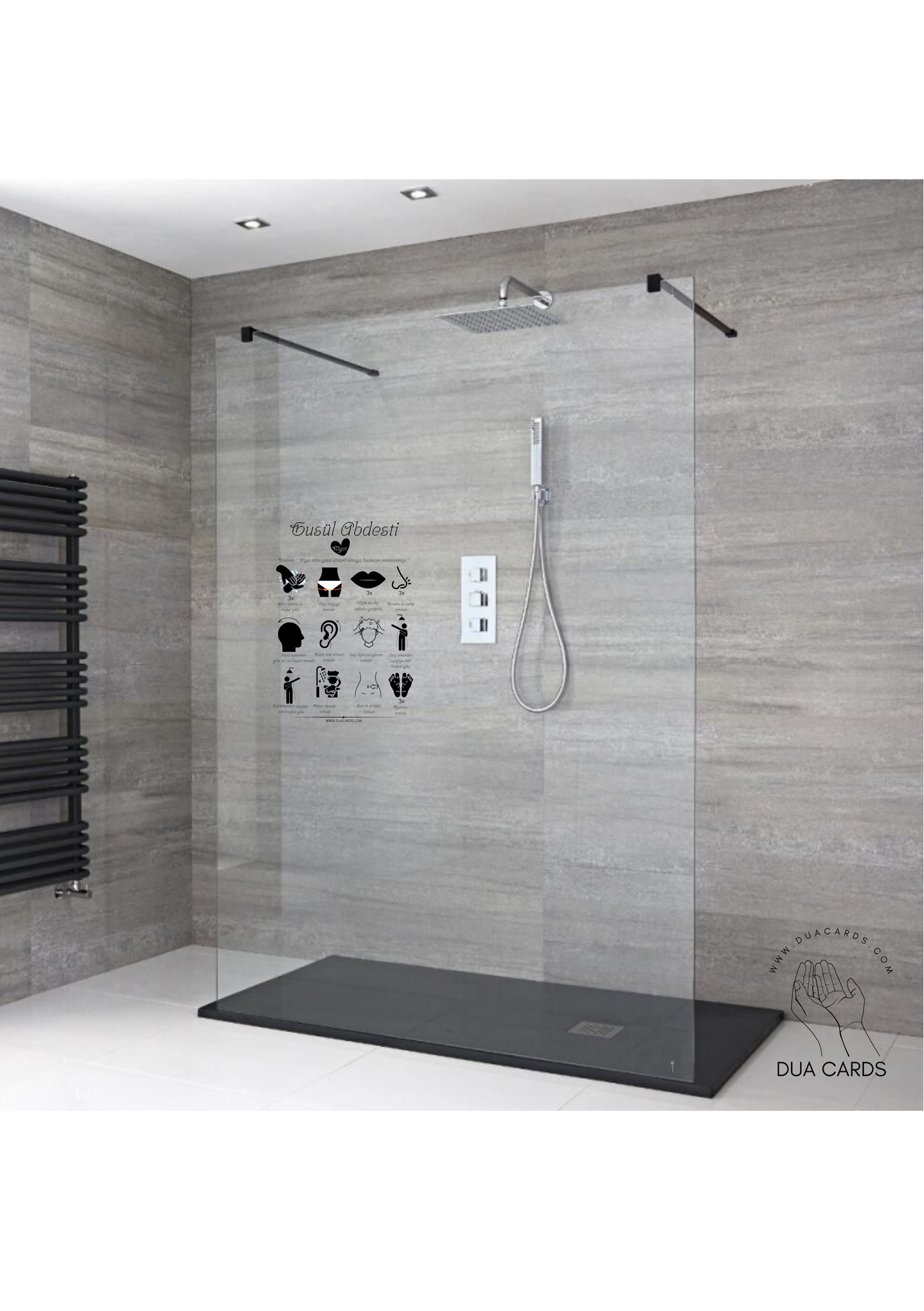 DuaSticker - Gusl (Rituele Wassing) Sticker / Gusül Abdesti Sticker