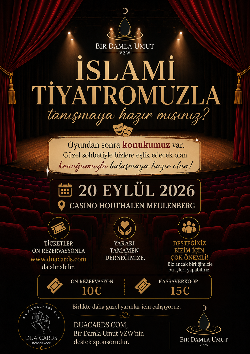 20 Eylül 2026 İslami Tiyatro Gecesi | Ön Rezervasyon Bileti