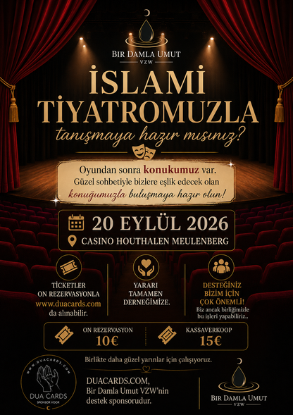 20 Eylül 2026 İslami Tiyatro Gecesi | Ön Rezervasyon Bileti