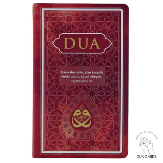Dua - Evrad-ı Şerife  - Arapça+Türkçe  - BORDO - ORTA BOY