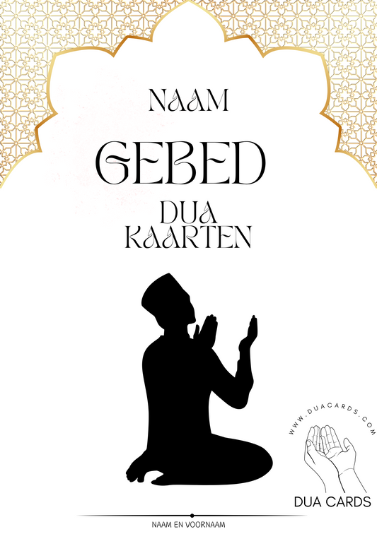 Gebedskaarten - Wit - Jongens of Meisjes  - NL of Turks