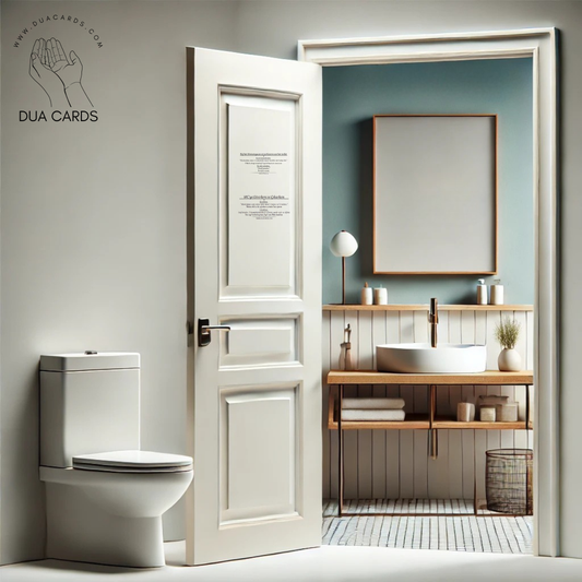 DuaSticker - Binnen -en buitentreden Toilet / Tuvalete girerken ve cikarken