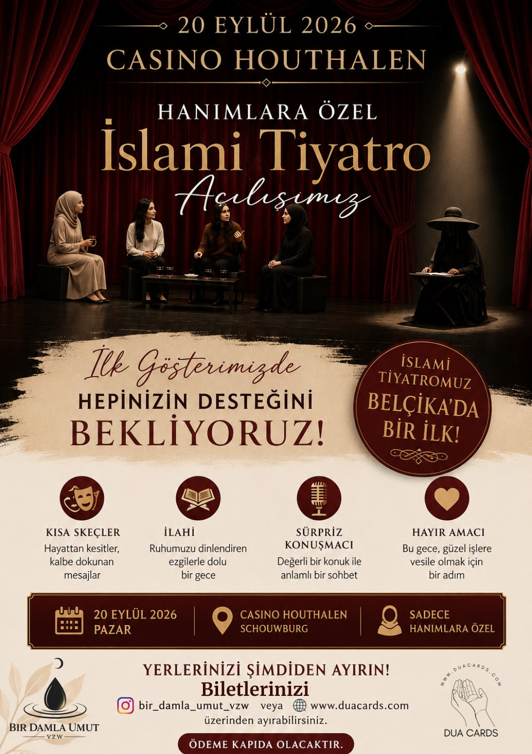 20 Eylül 2026 İslami Tiyatro Gecesi | Ön Rezervasyon Bileti