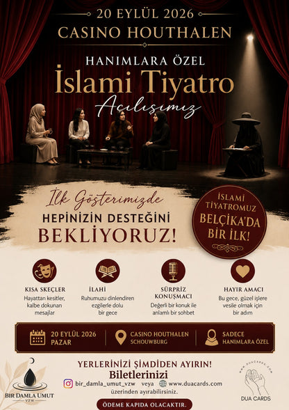 20 Eylül 2026 İslami Tiyatro Gecesi | Ön Rezervasyon Bileti