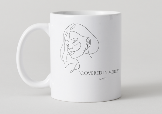 Koffiemok – Omhuld door Barmhartigheid ☕🤍