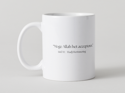 👉 YENİ / NIEUW!!  – Kişiselleştirilebilir Hac Kupa / Gepersonaliseerde Hadj Mok – İsimli / Met Naam