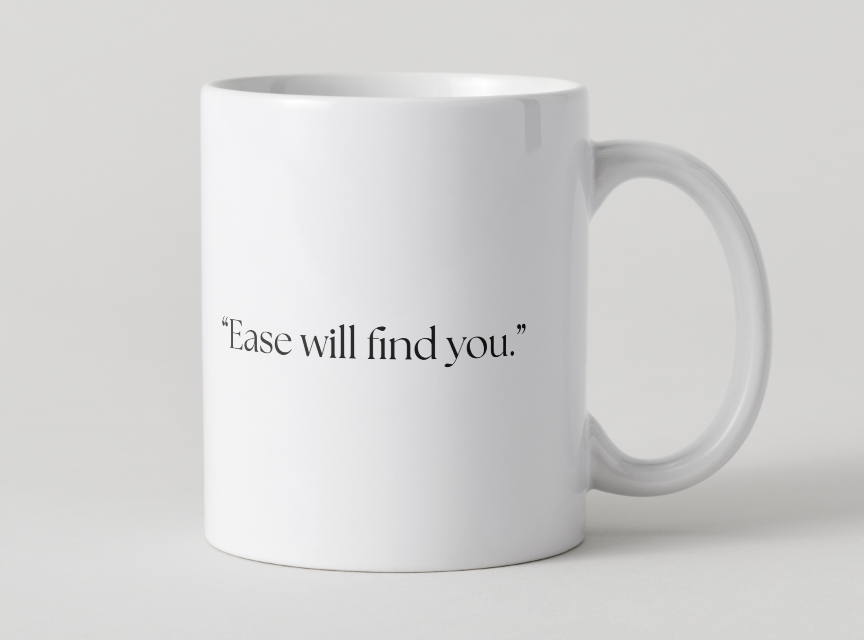 “With Hardship Comes Ease” Mug ☕🕊️