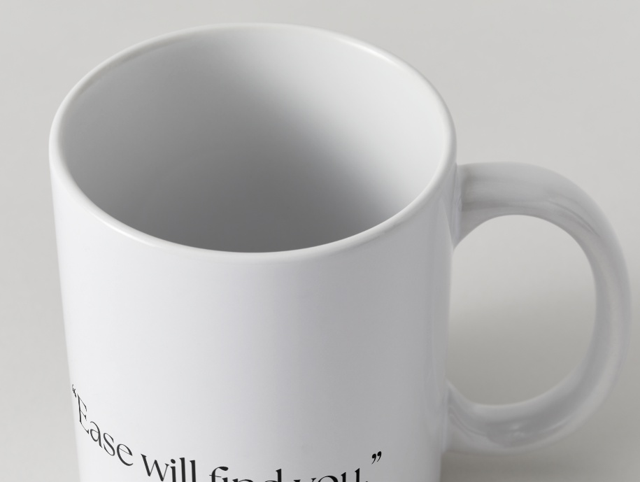 “With Hardship Comes Ease” Mug ☕🕊️