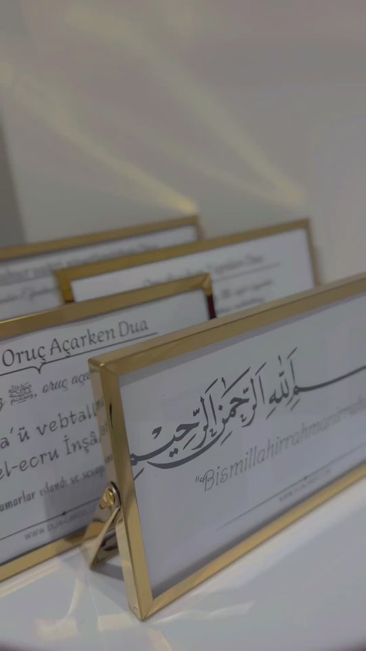 Elegante Ingelijste Dua's  / Zarif Çerçeveli Dua’lar  - GOLD