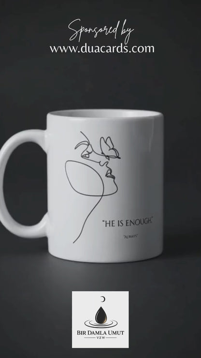 Koffiemok – Hij is Genoeg ☕🤍