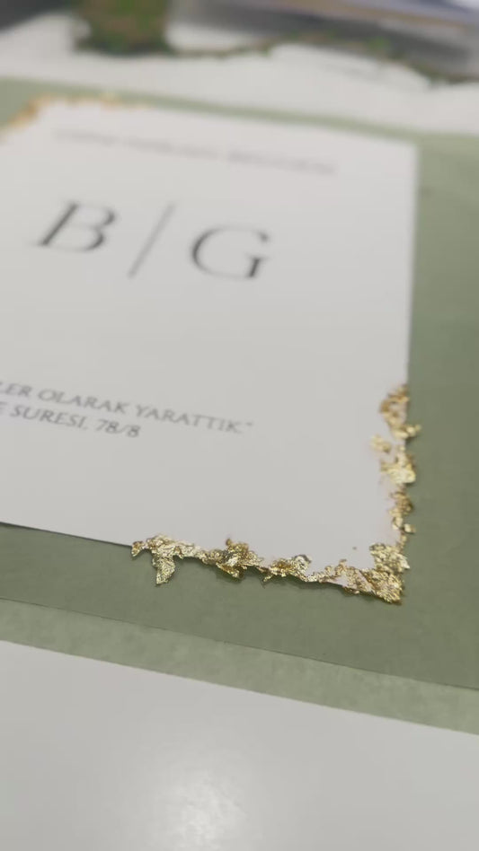 İslami Nikah Sertifikası – Altın Detaylı Özel Tasarım ✨