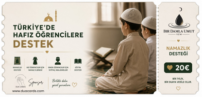 Türkiye'de Hafız Öğrencilerine Namazlık Desteği | 20 € Bağış