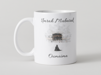 👉 YENİ / NIEUW !!! – Kişiselleştirilebilir Umre Kupa / Gepersonaliseerde Umrah Mok – İsimli / Met Naam