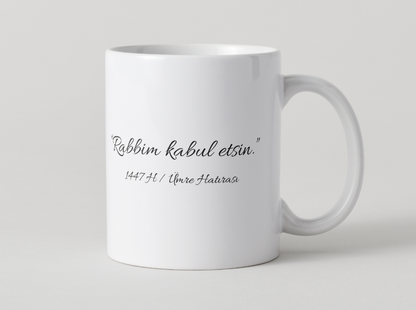 👉 YENİ / NIEUW !!! – Kişiselleştirilebilir Umre Kupa / Gepersonaliseerde Umrah Mok – İsimli / Met Naam