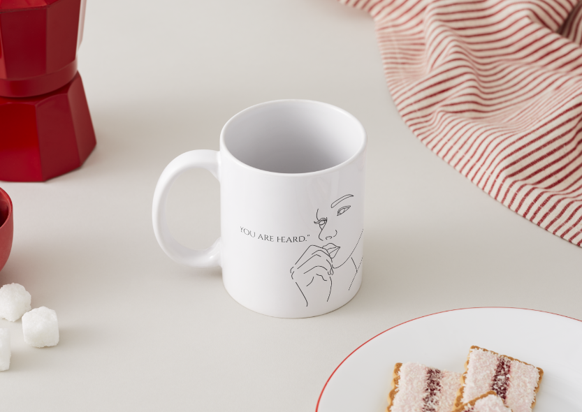 Koffiemok – Jij Wordt Gehoord ☕🤍