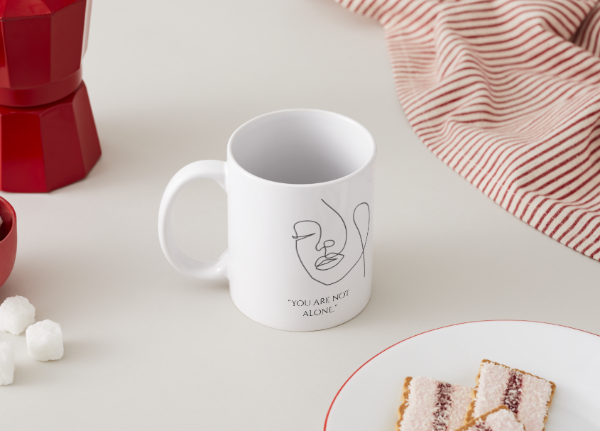 Koffiemok – Je Bent Niet Alleen ☕🤍